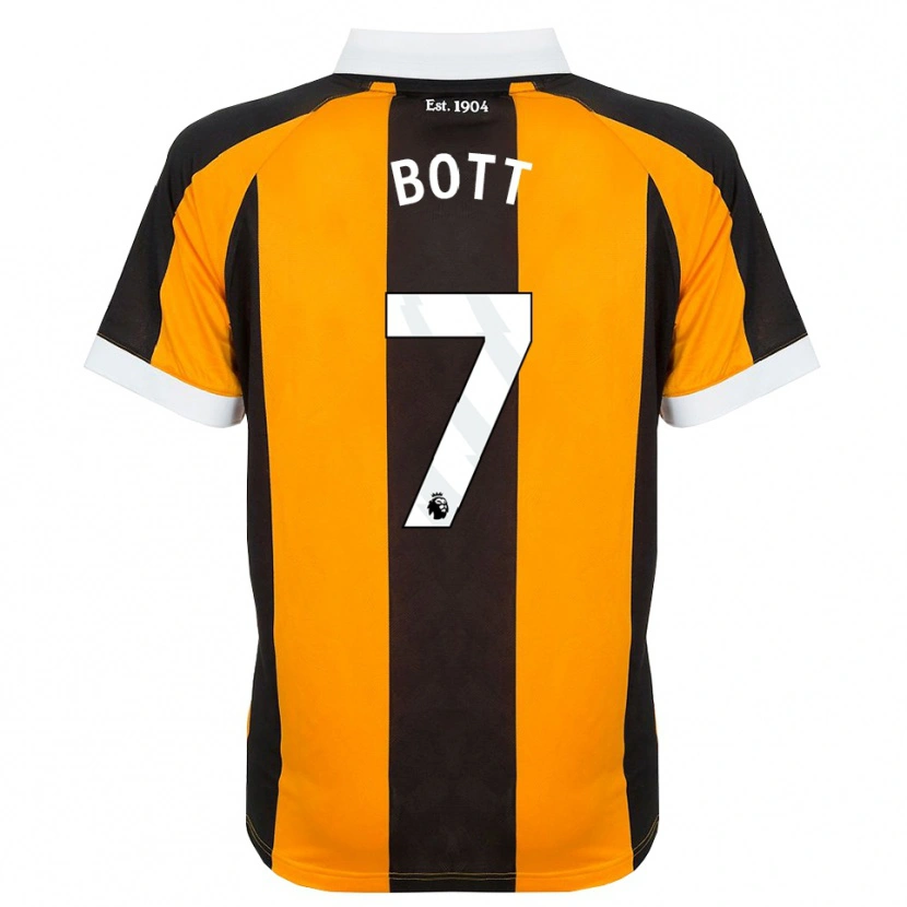 Danxen Niño Camiseta Liberty Bott #7 Naranja Negro Blanco 1ª Equipación 2026/27 La Camisa
