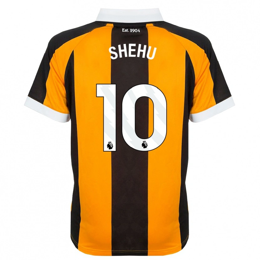 Danxen Niño Camiseta Aidon Shehu #10 Naranja Negro Blanco 1ª Equipación 2026/27 La Camisa