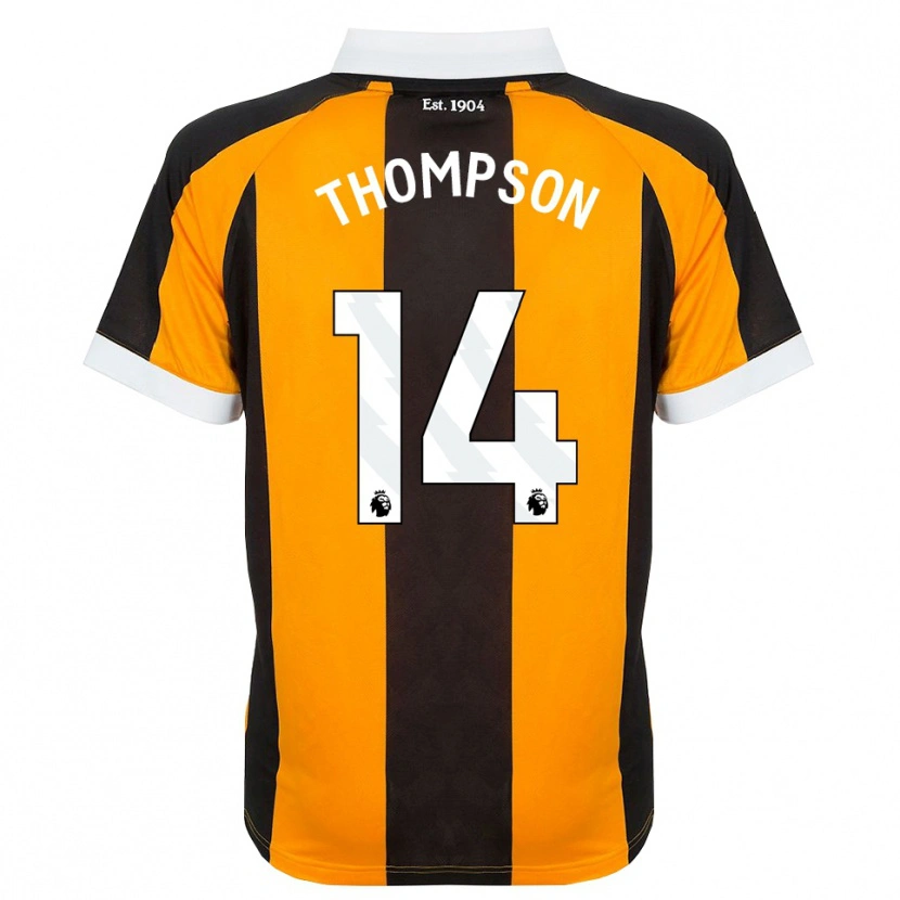 Danxen Niño Camiseta Katie Thompson #14 Naranja Negro Blanco 1ª Equipación 2026/27 La Camisa