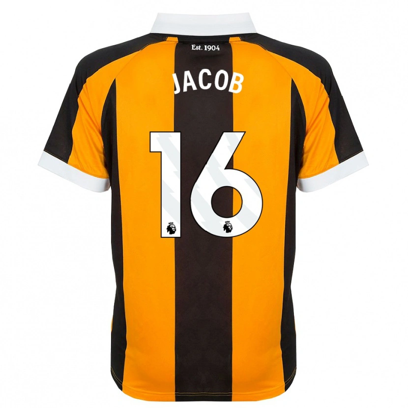 Danxen Niño Camiseta Matty Jacob #16 Naranja Negro Blanco 1ª Equipación 2026/27 La Camisa