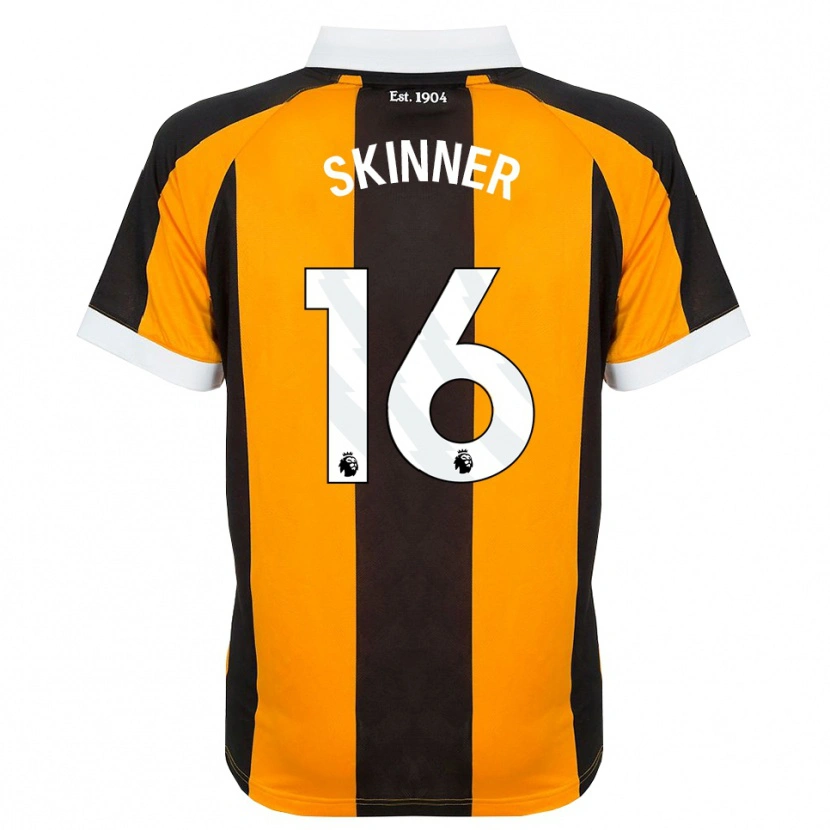 Danxen Niño Camiseta Harley Skinner #16 Naranja Negro Blanco 1ª Equipación 2026/27 La Camisa