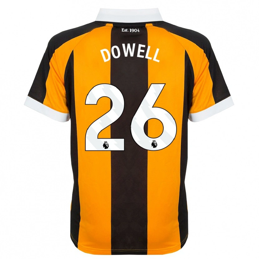 Danxen Niño Camiseta Kieran Dowell #26 Naranja Negro Blanco 1ª Equipación 2026/27 La Camisa