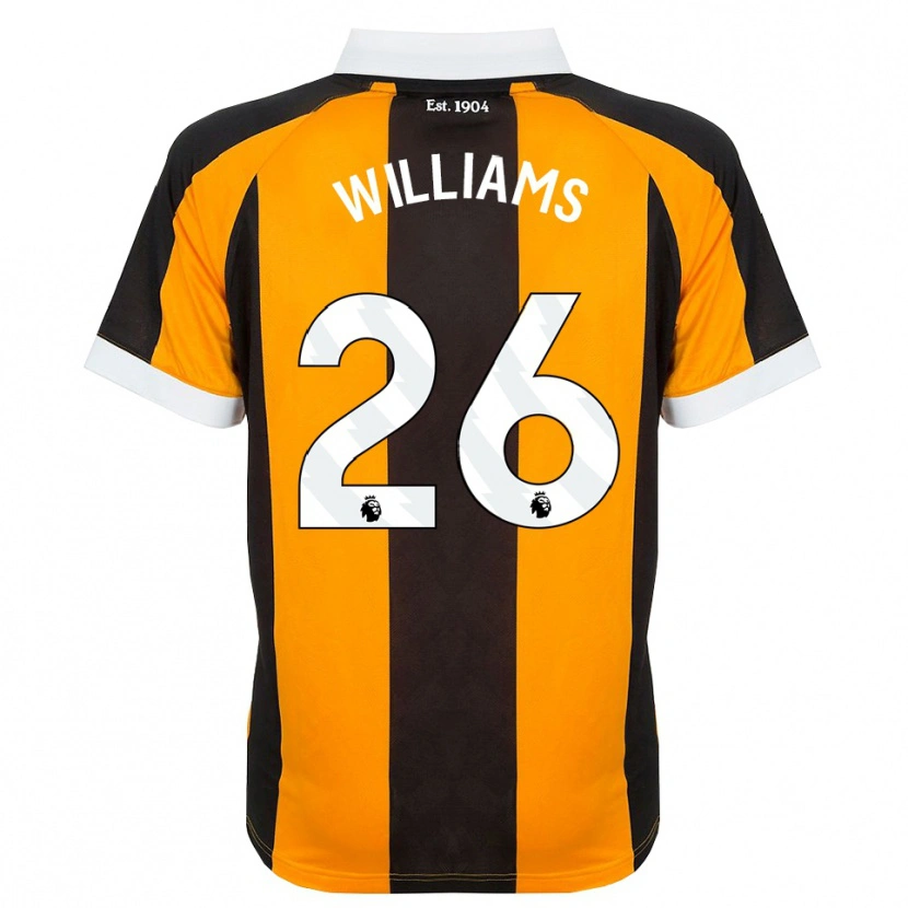 Danxen Niño Camiseta Annabel Williams #26 Naranja Negro Blanco 1ª Equipación 2026/27 La Camisa