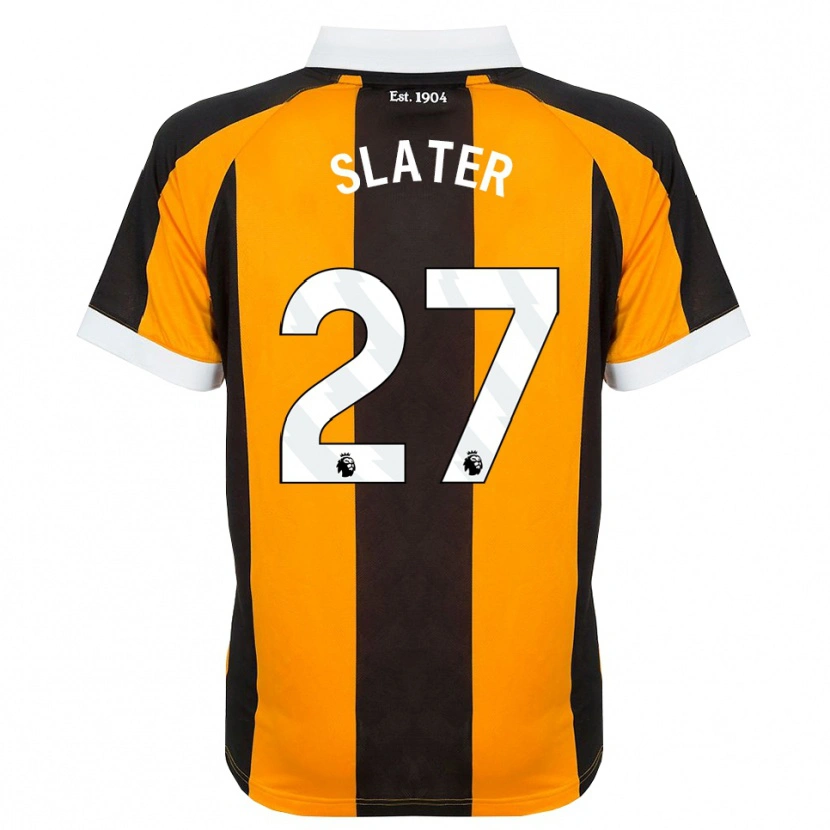 Danxen Niño Camiseta Regan Slater #27 Naranja Negro Blanco 1ª Equipación 2026/27 La Camisa