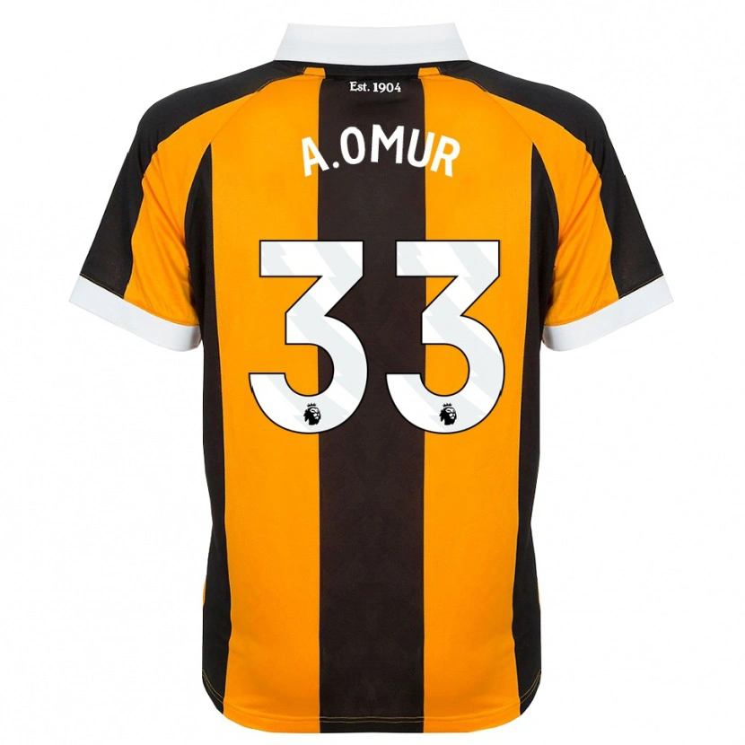 Danxen Niño Camiseta Abdülkadir Ömür #33 Naranja Negro Blanco 1ª Equipación 2026/27 La Camisa