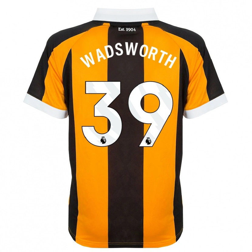 Danxen Niño Camiseta Noah Wadsworth #39 Naranja Negro Blanco 1ª Equipación 2026/27 La Camisa