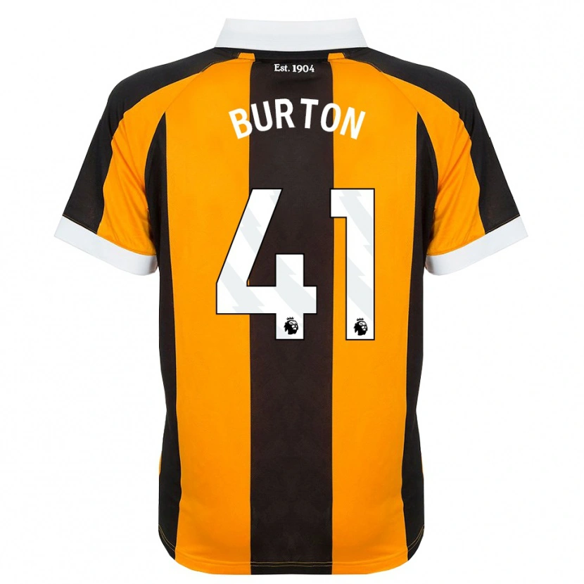 Danxen Niño Camiseta Jess Burton #41 Naranja Negro Blanco 1ª Equipación 2026/27 La Camisa
