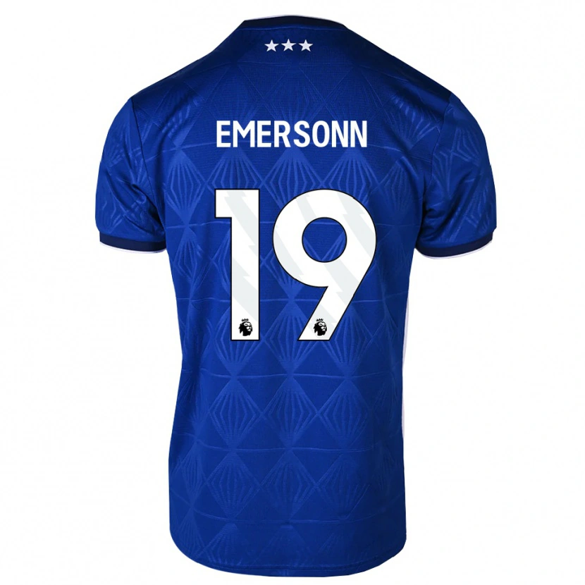 Danxen Niño Camiseta Emersonn Correia Da Silva #19 Azul Medio Blanco Rojo 1ª Equipación 2026/27 La Camisa