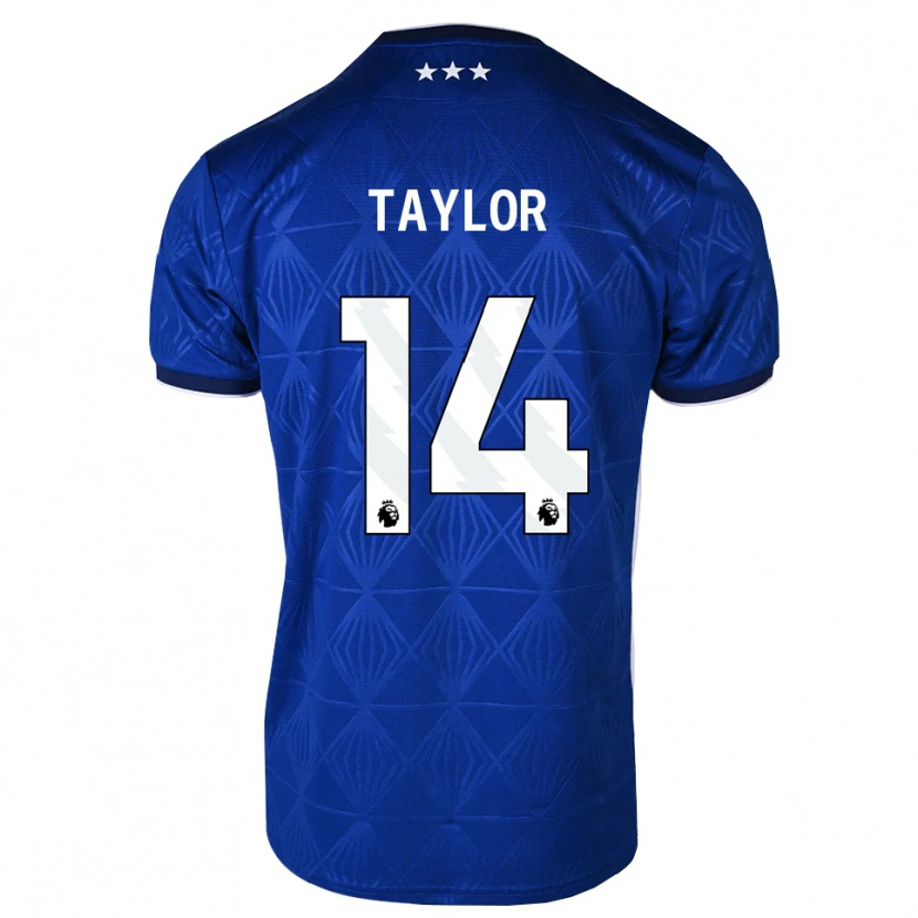 Danxen Niño Camiseta Jack Taylor #14 Azul Medio Blanco Rojo 1ª Equipación 2026/27 La Camisa