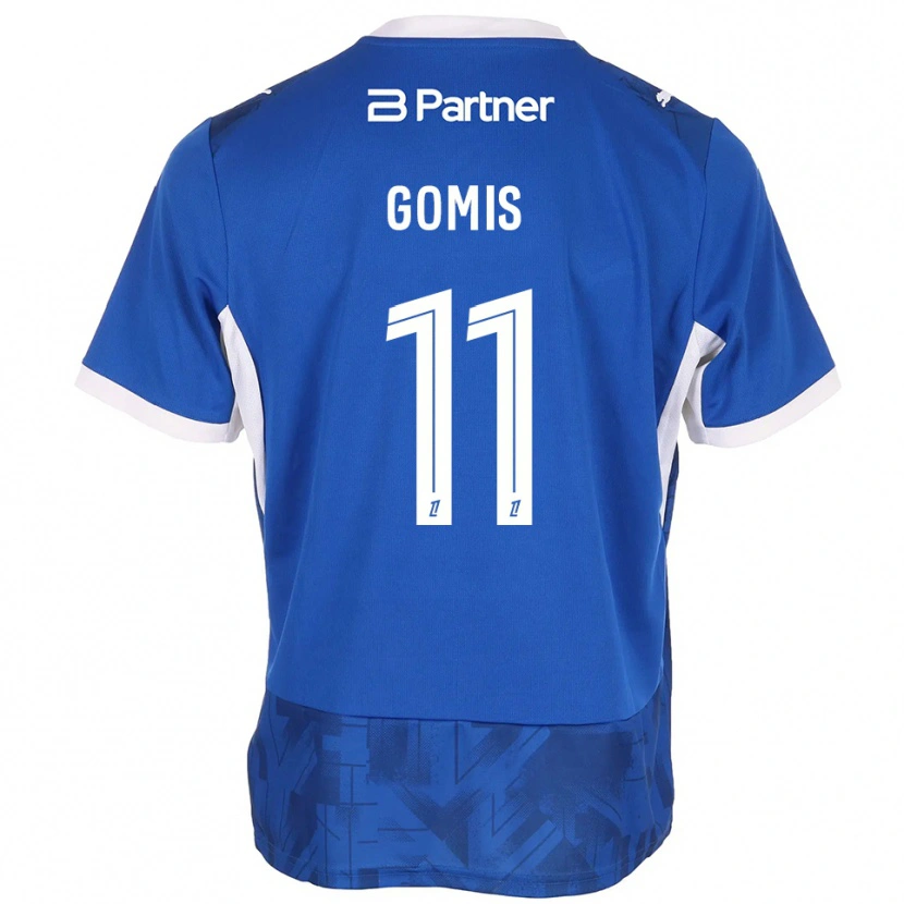 Danxen Niño Camiseta Iron Gomis #11 Azul Medio Blanco 1ª Equipación 2026/27 La Camisa