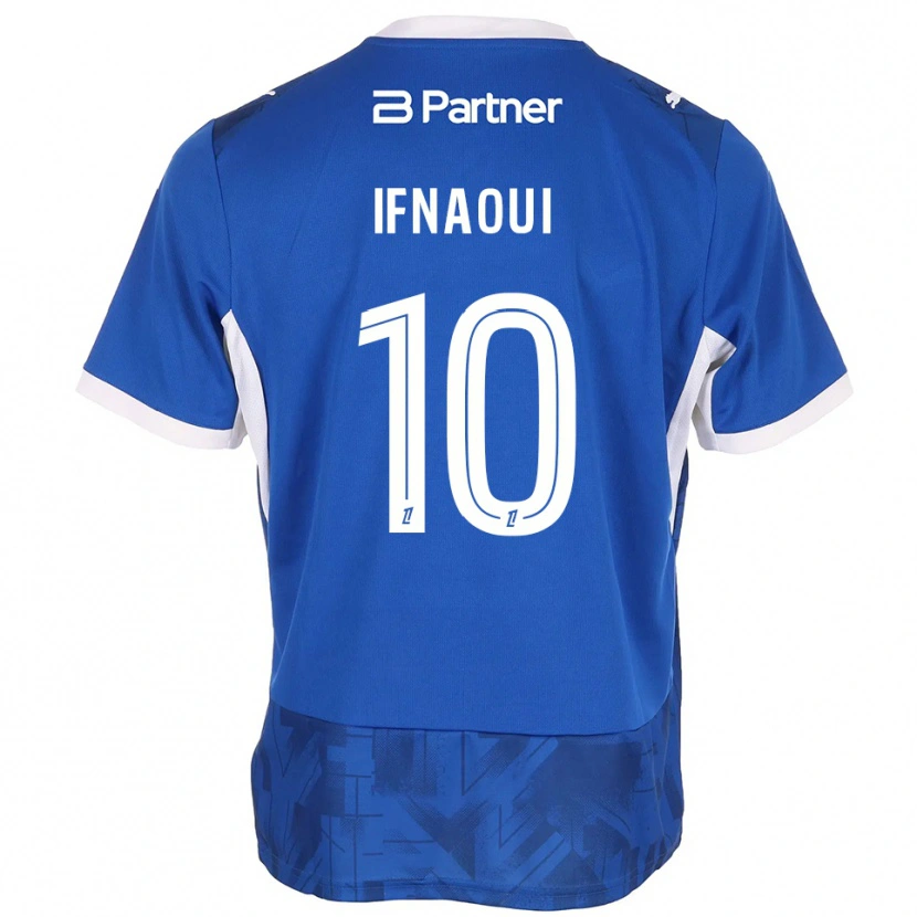 Danxen Niño Camiseta Merwan Ifnaoui #10 Azul Medio Blanco 1ª Equipación 2026/27 La Camisa