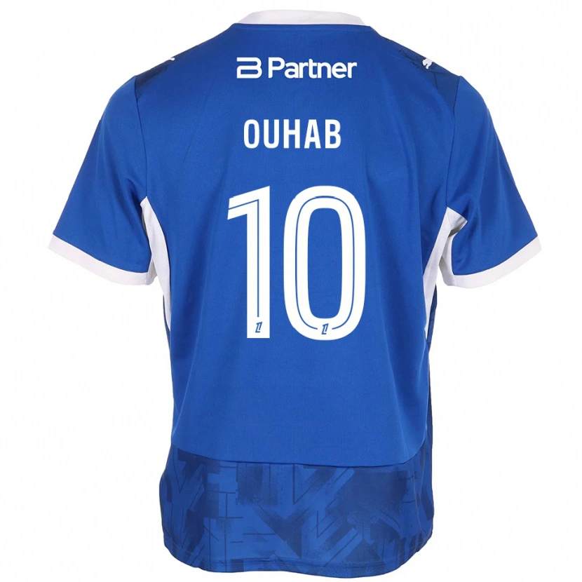Danxen Niño Camiseta Mathys Ouhab #10 Azul Medio Blanco 1ª Equipación 2026/27 La Camisa
