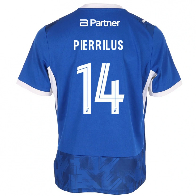 Danxen Niño Camiseta Wylan Pierrilus #14 Azul Medio Blanco 1ª Equipación 2026/27 La Camisa