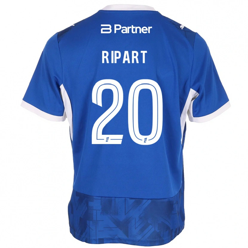 Danxen Niño Camiseta Renaud Ripart #20 Azul Medio Blanco 1ª Equipación 2026/27 La Camisa