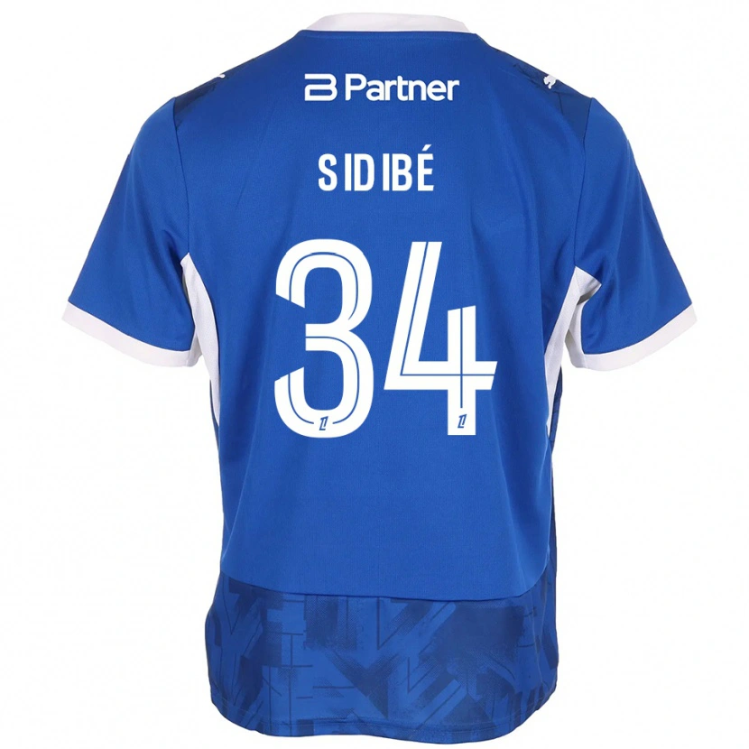 Danxen Niño Camiseta Aly Sidibé #34 Azul Medio Blanco 1ª Equipación 2026/27 La Camisa