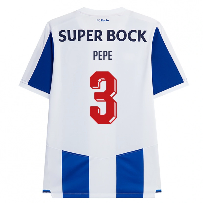 Danxen Niño Camiseta Pepe #3 Azul Blanco Rojo 1ª Equipación 2026/27 La Camisa