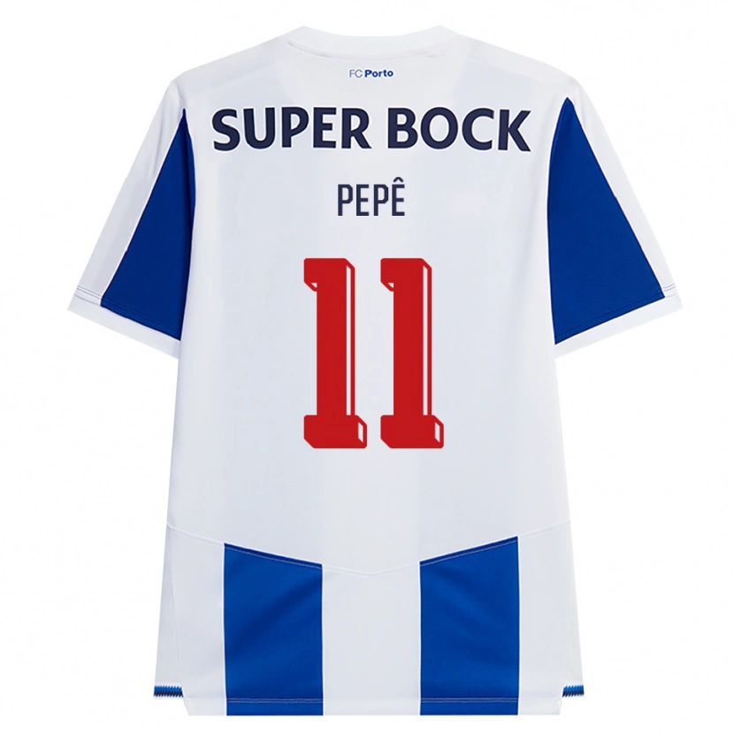 Danxen Niño Camiseta Pepê #11 Azul Blanco Rojo 1ª Equipación 2026/27 La Camisa