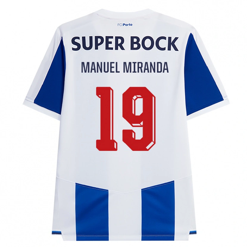 Danxen Niño Camiseta Manuel Miranda #19 Azul Blanco Rojo 1ª Equipación 2026/27 La Camisa