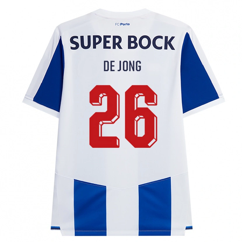 Danxen Niño Camiseta Luuk De Jong #26 Azul Blanco Rojo 1ª Equipación 2026/27 La Camisa