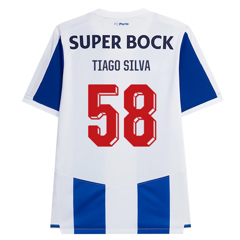 Danxen Niño Camiseta Tiago Silva #58 Azul Blanco Rojo 1ª Equipación 2026/27 La Camisa
