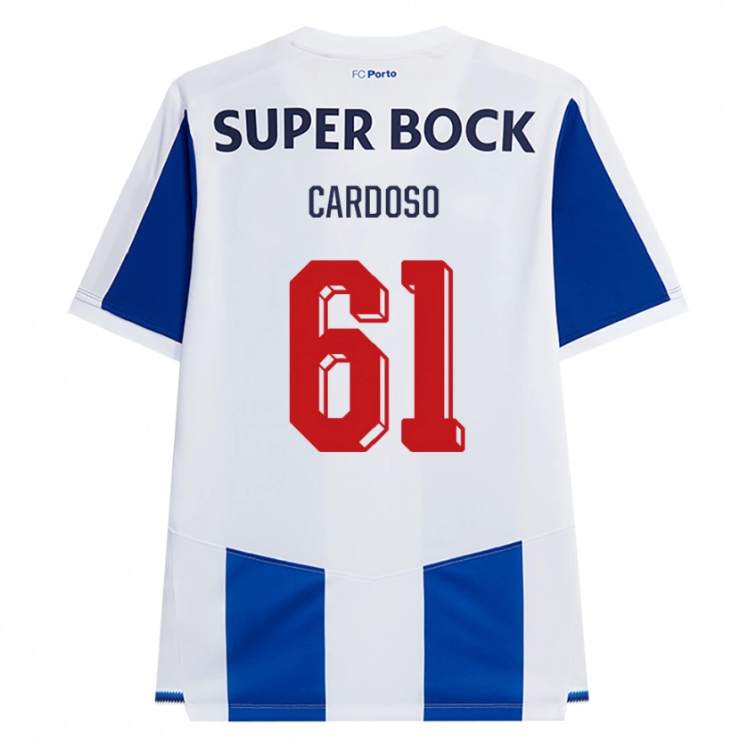 Danxen Niño Camiseta Ivan Cardoso #61 Azul Blanco Rojo 1ª Equipación 2026/27 La Camisa