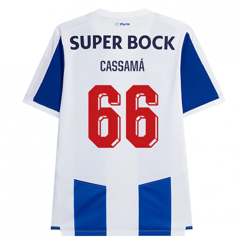 Danxen Niño Camiseta Adramane Cassamá #66 Azul Blanco Rojo 1ª Equipación 2026/27 La Camisa