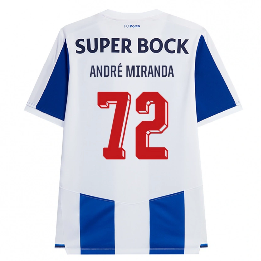 Danxen Niño Camiseta André Miranda #72 Azul Blanco Rojo 1ª Equipación 2026/27 La Camisa