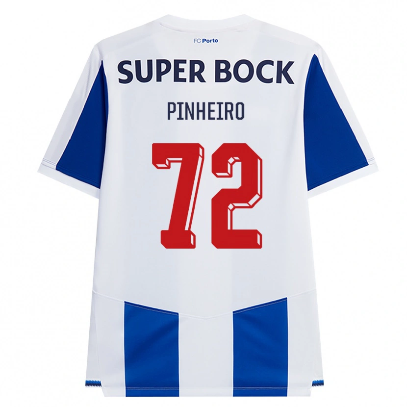 Danxen Niño Camiseta Rodrigo Pinheiro #72 Azul Blanco Rojo 1ª Equipación 2026/27 La Camisa