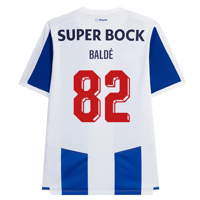 Danxen Niño Camiseta Alfa Baldé #82 Azul Blanco Rojo 1ª Equipación 2026/27 La Camisa