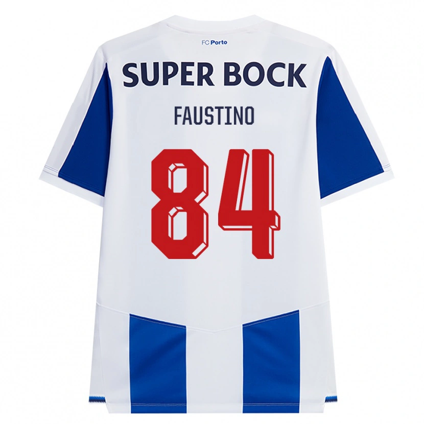 Danxen Niño Camiseta Levi Faustino #84 Azul Blanco Rojo 1ª Equipación 2026/27 La Camisa