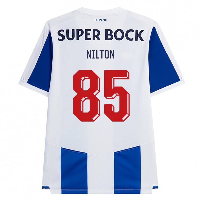 Danxen Niño Camiseta Nilton #85 Azul Blanco Rojo 1ª Equipación 2026/27 La Camisa