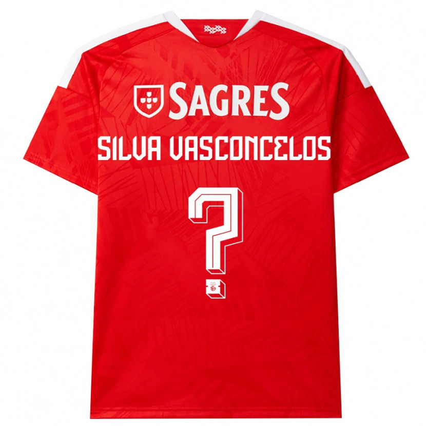 Danxen Niño Camiseta Martim Silva Vasconcelos #0 Rojo Blanco Amarillo 1ª Equipación 2026/27 La Camisa