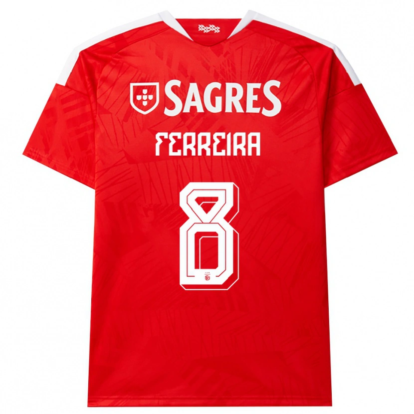 Danxen Niño Camiseta Isaac Ferreira #8 Rojo Blanco Amarillo 1ª Equipación 2026/27 La Camisa