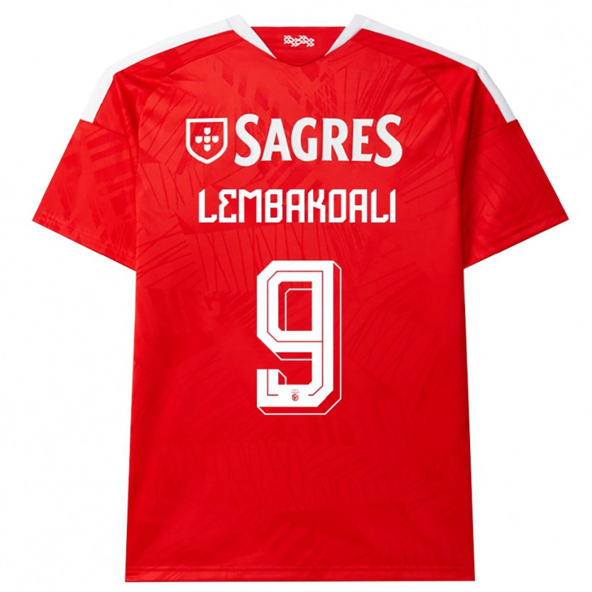 Danxen Niño Camiseta Alan Lembakoali #9 Rojo Blanco Amarillo 1ª Equipación 2026/27 La Camisa