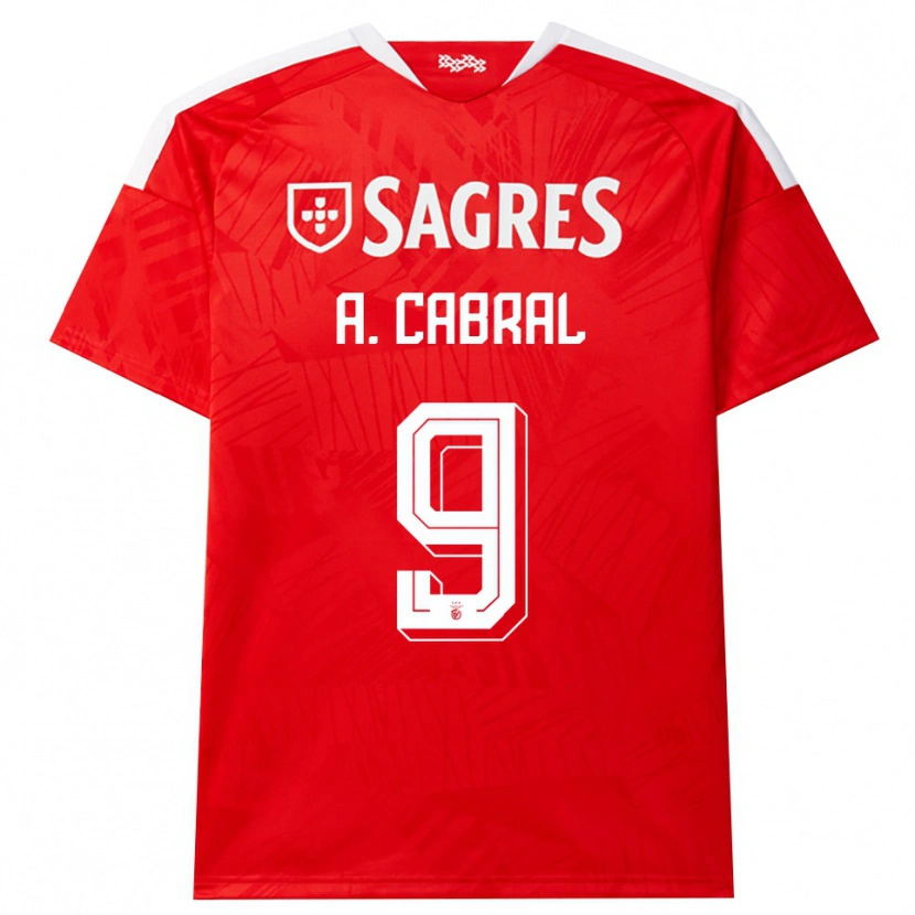 Danxen Niño Camiseta Arthur Cabral #9 Rojo Blanco Amarillo 1ª Equipación 2026/27 La Camisa