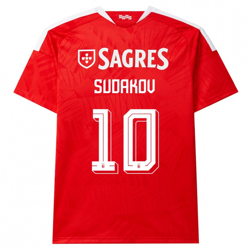 Danxen Niño Camiseta Georgiy Sudakov #10 Rojo Blanco Amarillo 1ª Equipación 2026/27 La Camisa
