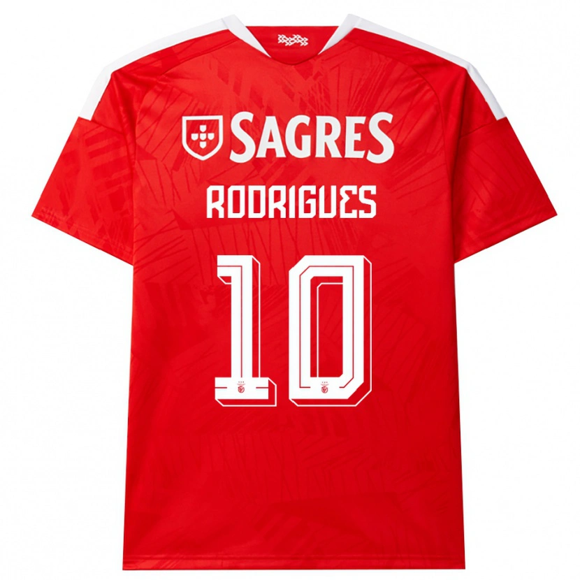 Danxen Niño Camiseta Tiago Rodrigues #10 Rojo Blanco Amarillo 1ª Equipación 2026/27 La Camisa