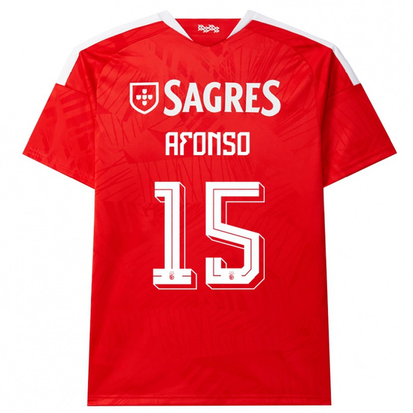 Danxen Niño Camiseta Guilherme Afonso #15 Rojo Blanco Amarillo 1ª Equipación 2026/27 La Camisa