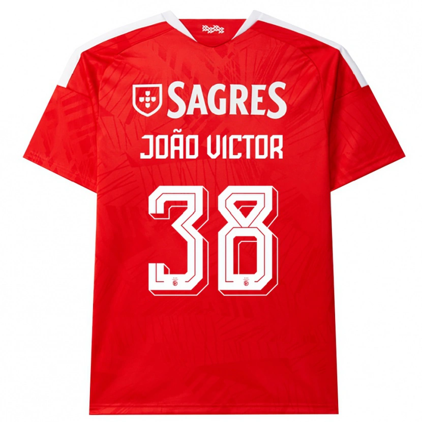 Danxen Niño Camiseta Joao Victor #38 Rojo Blanco Amarillo 1ª Equipación 2026/27 La Camisa