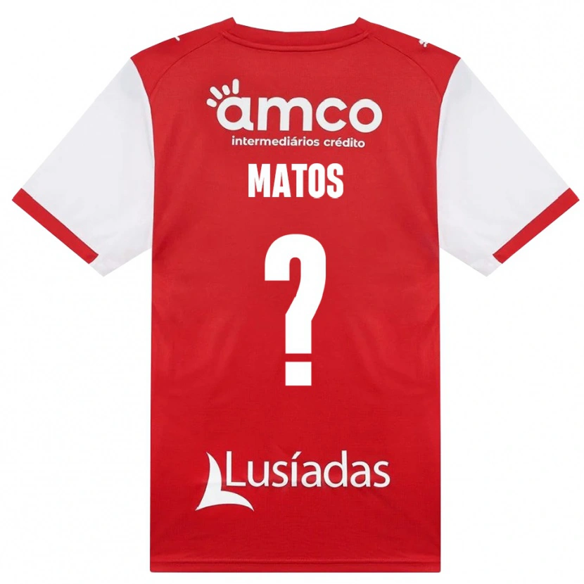 Danxen Niño Camiseta Francisco Matos #0 Rojo Blanco Negro 1ª Equipación 2026/27 La Camisa
