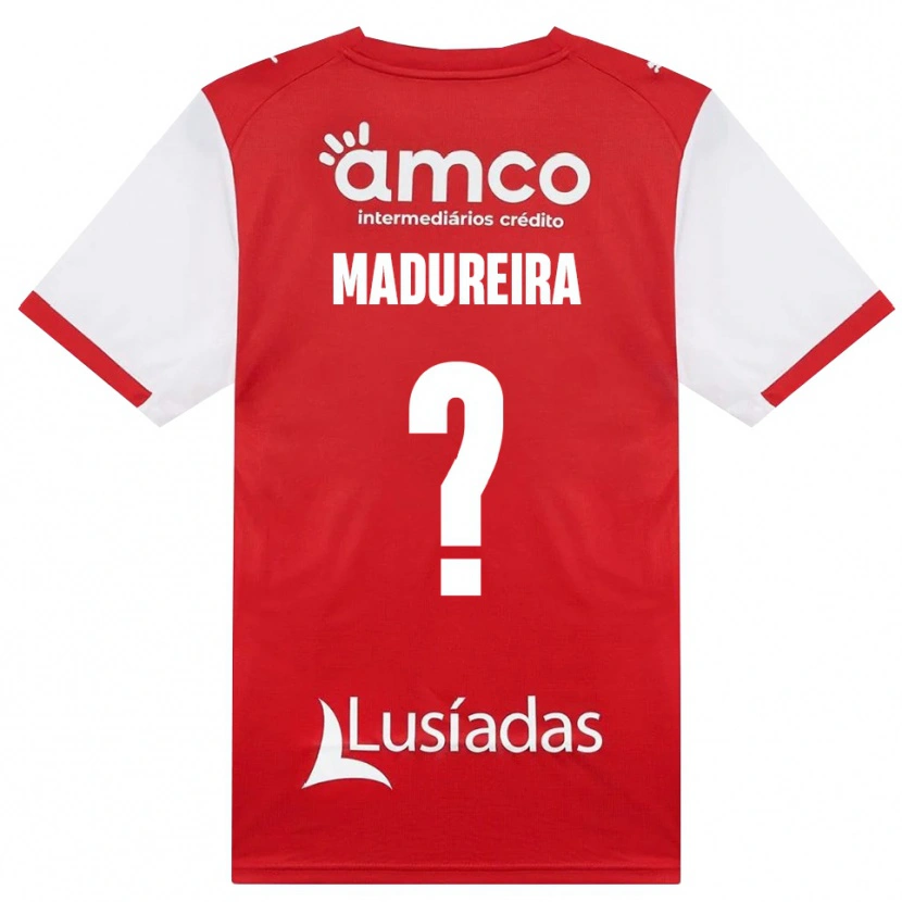 Danxen Niño Camiseta João Madureira #0 Rojo Blanco Negro 1ª Equipación 2026/27 La Camisa