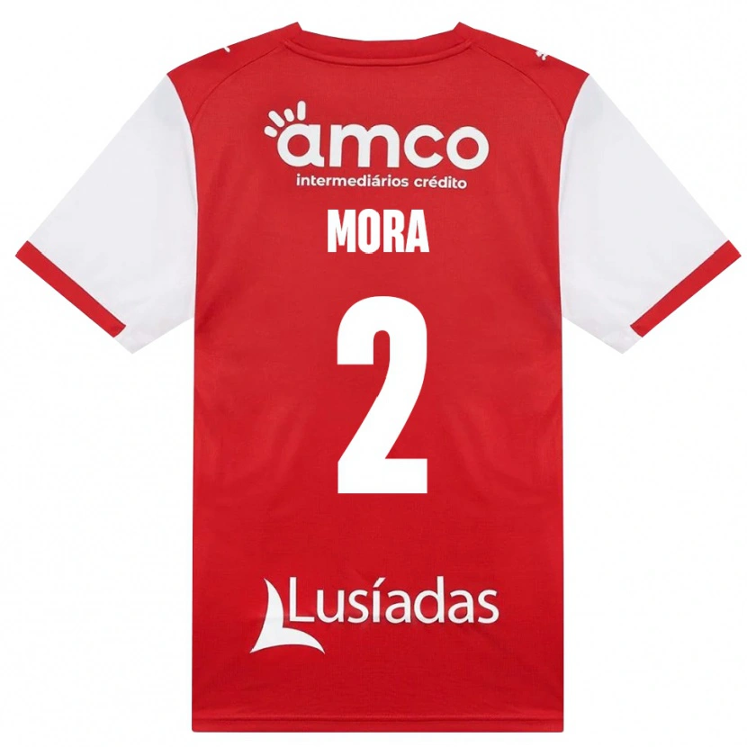 Danxen Niño Camiseta Ziad Mora #2 Rojo Blanco Negro 1ª Equipación 2026/27 La Camisa