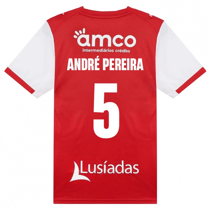 Danxen Niño Camiseta João Pereira #5 Rojo Blanco Negro 1ª Equipación 2026/27 La Camisa