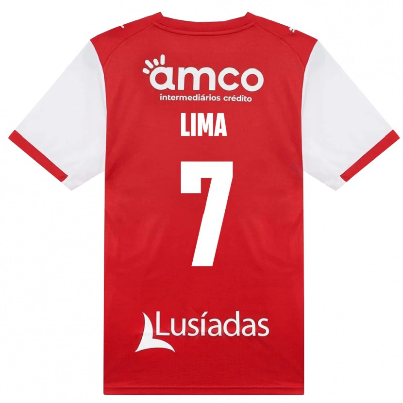 Danxen Niño Camiseta Heriksson Lima #7 Rojo Blanco Negro 1ª Equipación 2026/27 La Camisa