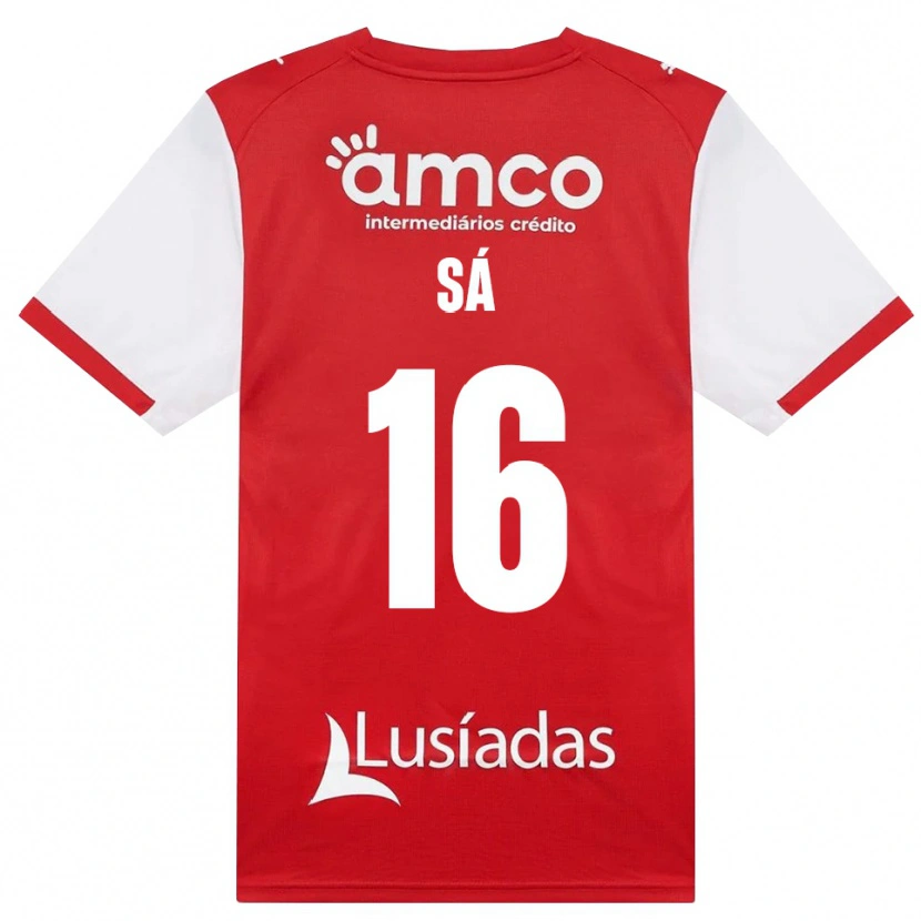 Danxen Niño Camiseta Alex Sá #16 Rojo Blanco Negro 1ª Equipación 2026/27 La Camisa