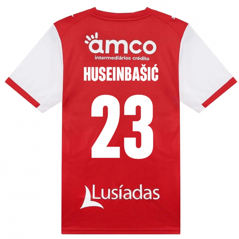 Danxen Niño Camiseta Denis Huseinbasic #23 Rojo Blanco Negro 1ª Equipación 2026/27 La Camisa