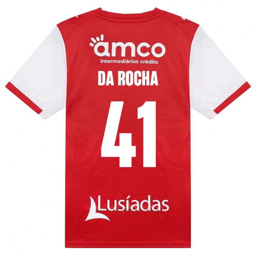 Danxen Niño Camiseta Yanis Da Rocha #41 Rojo Blanco Negro 1ª Equipación 2026/27 La Camisa