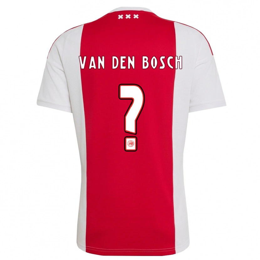 Danxen Niño Camiseta Frederico Van Den Bosch #0 Rojo Blanco Amarillo 1ª Equipación 2026/27 La Camisa