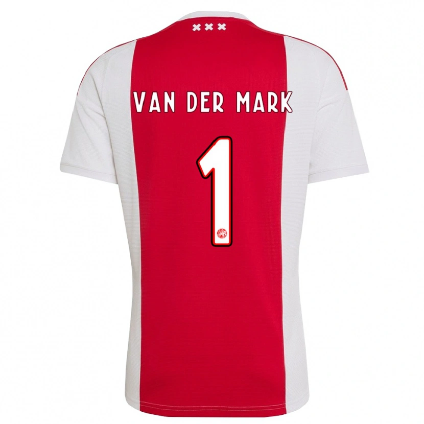 Danxen Niño Camiseta Jesper Van Der Mark #1 Rojo Blanco Amarillo 1ª Equipación 2026/27 La Camisa