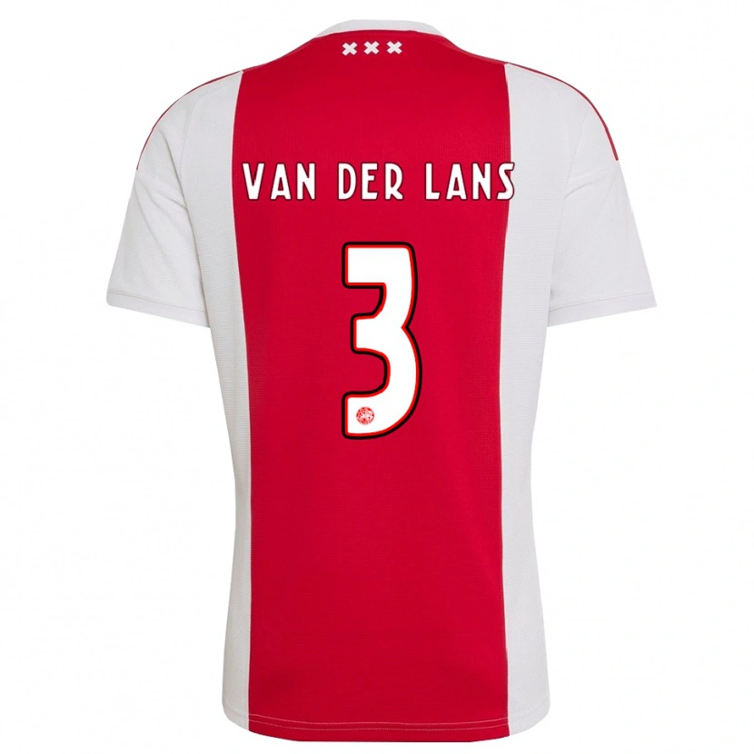 Danxen Niño Camiseta Mylo Van Der Lans #3 Rojo Blanco Amarillo 1ª Equipación 2026/27 La Camisa